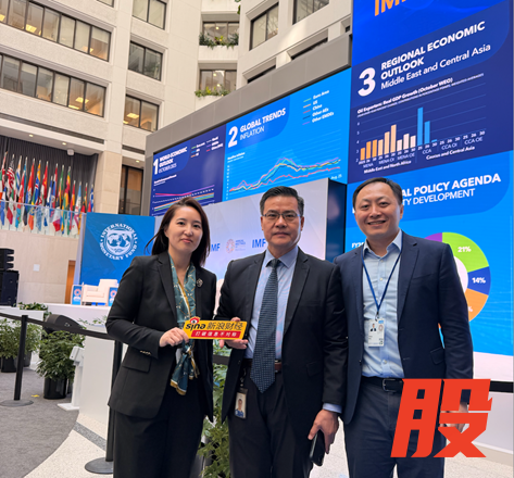 图：中：IMF高级投资官彭建华；右：海通国际首席经济学家王胜祖